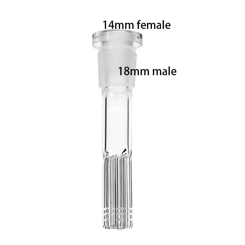 2/2,5/3/3,5/4/5/6 Zoll 18mm Stecker auf 14mm Buchse Downstem Glas