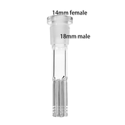 2/2,5/3/3,5/4/5/6 Zoll 18mm Stecker auf 14mm Buchse Downstem Glas
