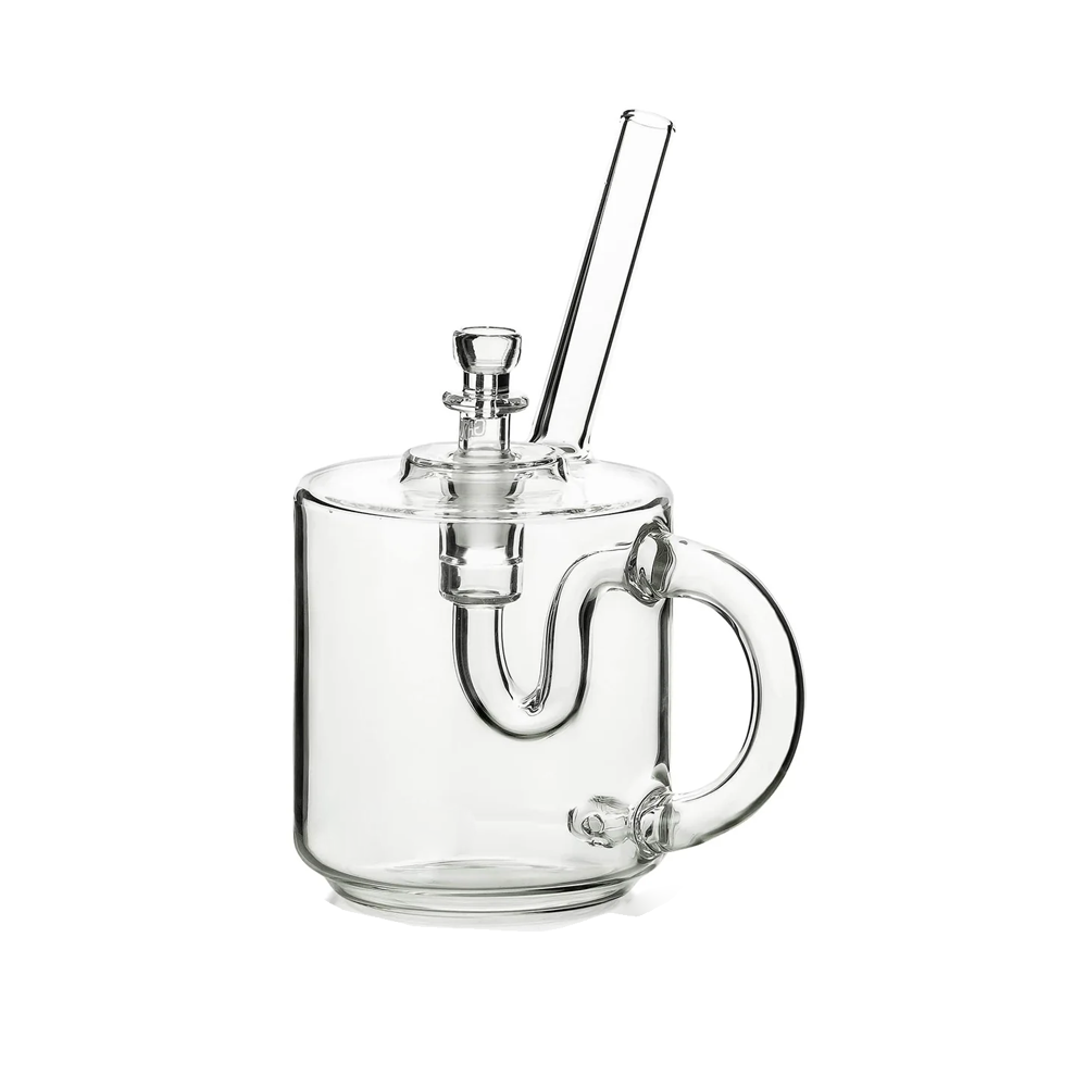 14mm Kaffeebecher Tasse Bubbler Glas Wasserpfeife Bong V2