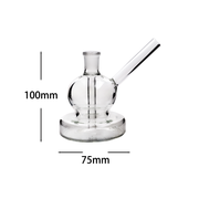 4 Zoll Mini Globe mit stabilem Sockel Wasserpfeife Glasbong