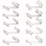 Drop Down Z Form Wasser Bong Glas Adapter 10mm 14mm 18mm männlich weiblich Dab Rig Tool