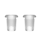2PCS 18mm männlich auf 14mm weiblich Glas Adapter Reducer Low Profile Bong Dab Rig Tool