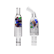 Tinymight 1 2 The Rocket XL Perlen Glas Bubbler Stiel mit geraden gebogenen Mundstück