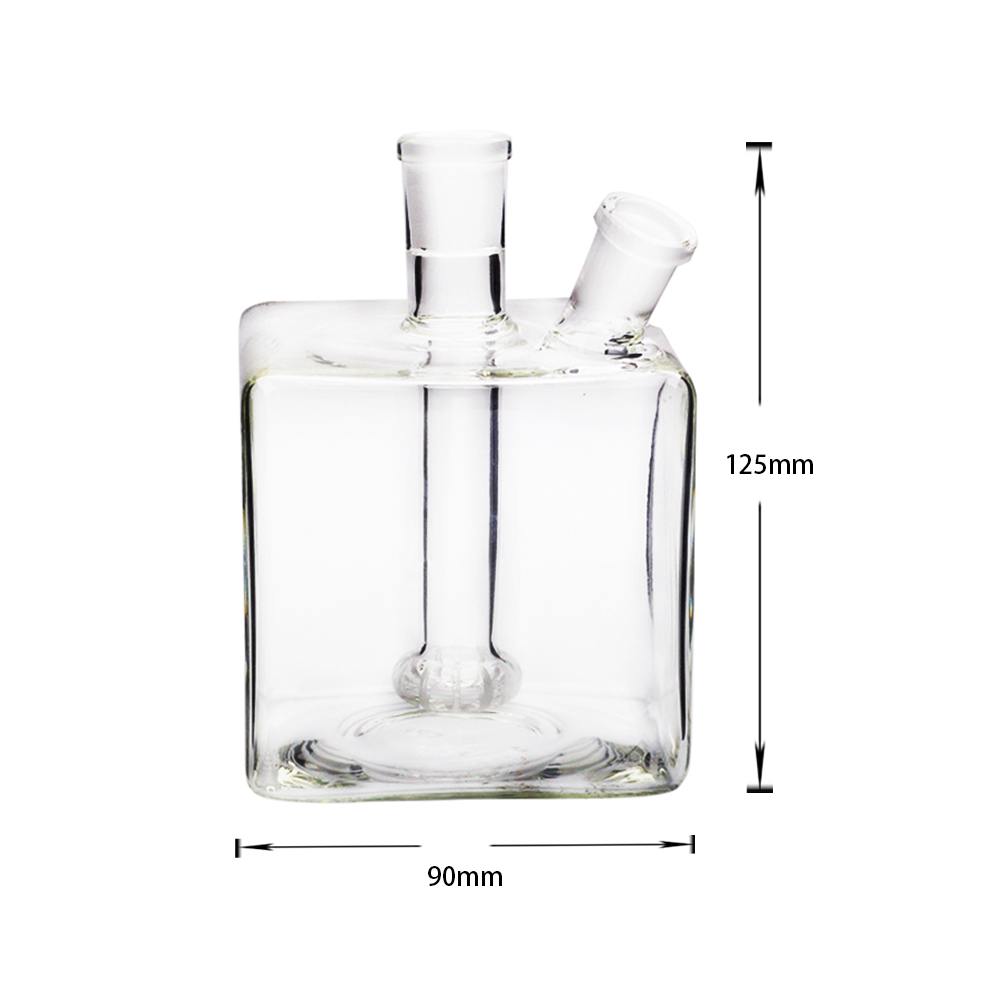 6 in 1 Kit 14mm Female Mega Tube Square Shape Wasserpfeife Bong