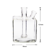 6 in 1 Kit 14mm Female Mega Tube Square Shape Wasserpfeife Bong