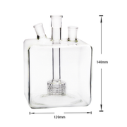 9 in 1 All in One 14mm Female Mega Cube Square Wasserpfeife Bong Kit