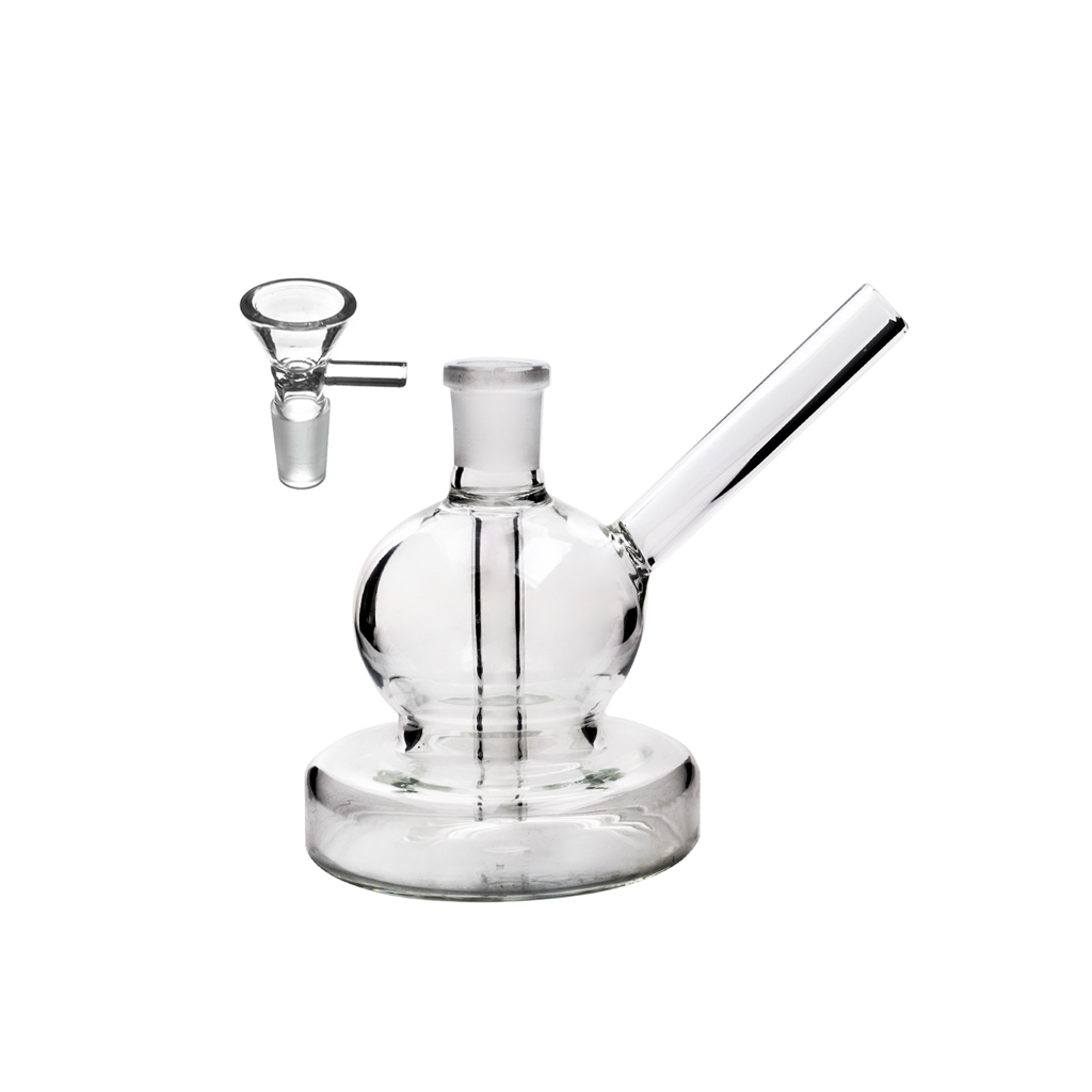 4 Zoll Mini Globe mit stabilem Sockel Wasserpfeife Glasbong