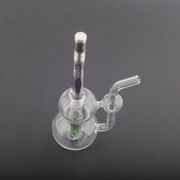 10mm Weiblich Portable Bubbler Glas Wasserpfeife Bong