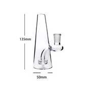 Tragbare 14mm Matrix Perc Cone Bong Glas Wasserpfeife mit Blumenschale