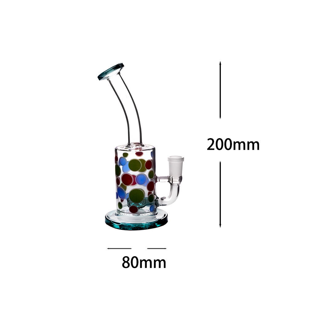 Tragbare 14mm 8 Zoll Glas Wasserpfeife Bong Matrix Perc