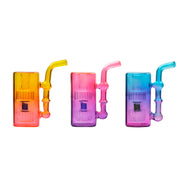 Farbige 10mm Female Matrix Double Perc Wasserpfeife Glasbong