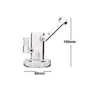 14mm 6 Zoll Duschkopf Wasserpfeife Glas Bong Bubbler inline Perc