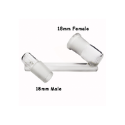 Drop Down Z Form Wasser Bong Glas Adapter 10mm 14mm 18mm männlich weiblich Dab Rig Tool