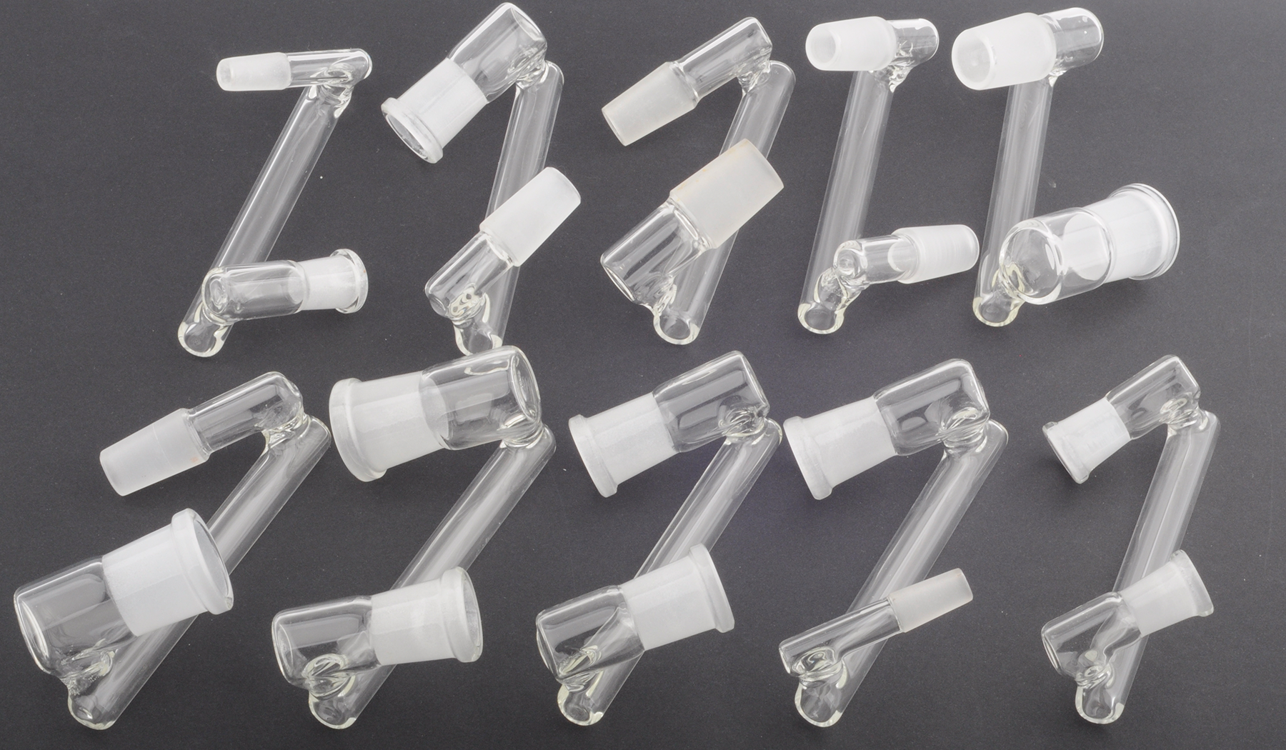 Drop Down Z Form Wasser Bong Glas Adapter 10mm 14mm 18mm männlich weiblich Dab Rig Tool