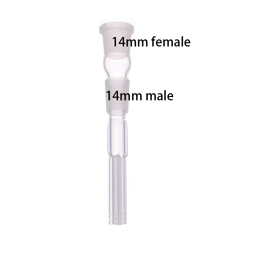 14mm auf 14mm Diffus 4 Arm Baum Perc Downstem Glas Männlich Weiblich Schale Adapter Bong Zubehör