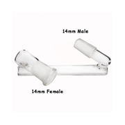 Drop Down Z Form Wasser Bong Glas Adapter 10mm 14mm 18mm männlich weiblich Dab Rig Tool