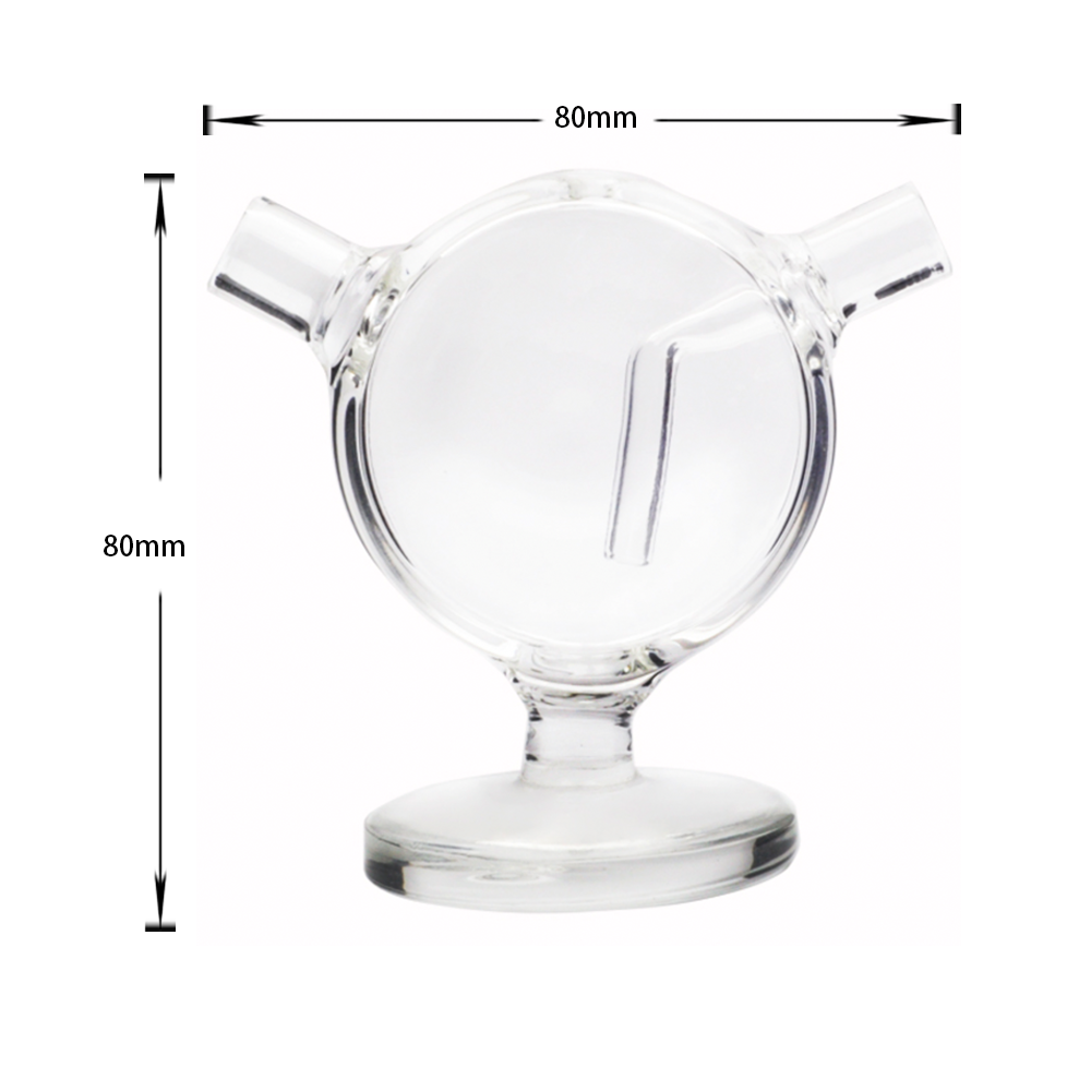 Portable Fishbowl Glas Bubbler Wasserpfeife Bong für Dynavap