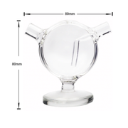 Portable Fishbowl Glas Bubbler Wasserpfeife Bong für Dynavap