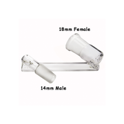 Drop Down Z Form Wasser Bong Glas Adapter 10mm 14mm 18mm männlich weiblich Dab Rig Tool