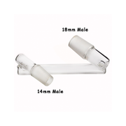 Drop Down Z Form Wasser Bong Glas Adapter 10mm 14mm 18mm männlich weiblich Dab Rig Tool