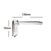 Tragbarer Hammer Bubbler Wasserpfeife aus Glas mit diffusem Fallstamm