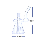 10-mm-Ölbrenner-Set mit flaschenförmigem Glaskopf und Perkolator