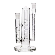 6 in 1 Dimpled Cactus Kühlung Peitsche Glas trockene Pfeife ohne Wasser