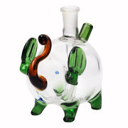 10mm Elefant Form Glas Öl Burner Bubbler Wasserpfeife Peitsche Schüssel Kit