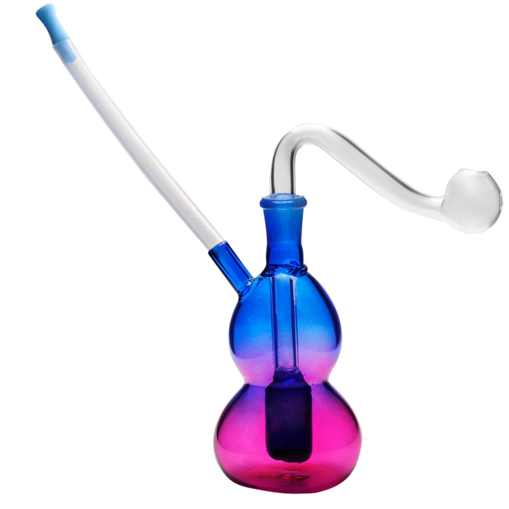 10mm lila weiblich Glas Öl Brenner Rohr Wasserpfeife Bong