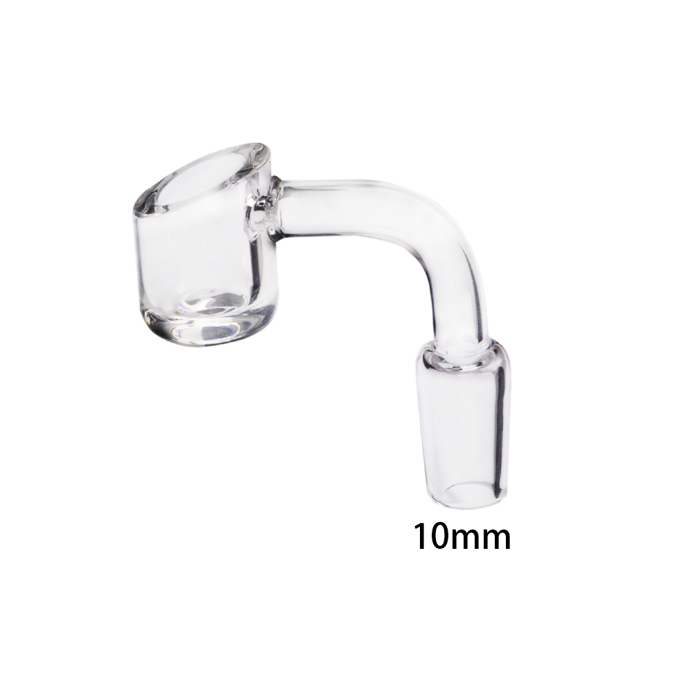 10mm 14mm Männlich 90 Grad Fase Quarz Banger Dickes Glas