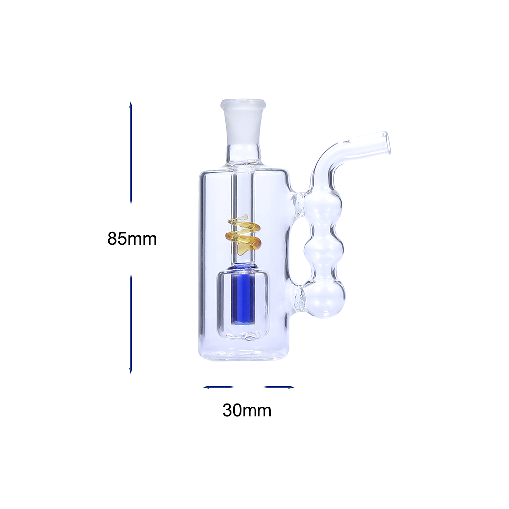 10 mm quadratischer Perkolator-Glas-Wasserpfeifen-Ölbrenner-Kopf