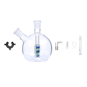 14-mm-Innengewinde, tragbares 80-mm-Globus-Wasserpfeifen-Glas-Bong-Set