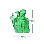 14-mm-Wasserpfeife in Schildkrötenform mit Innengewinde aus Glas