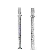 3D Kühlung Dimpled Long Glass Stem Mundstück 14mm 18mm männlich für Wasserpfeife Bong Zubehör