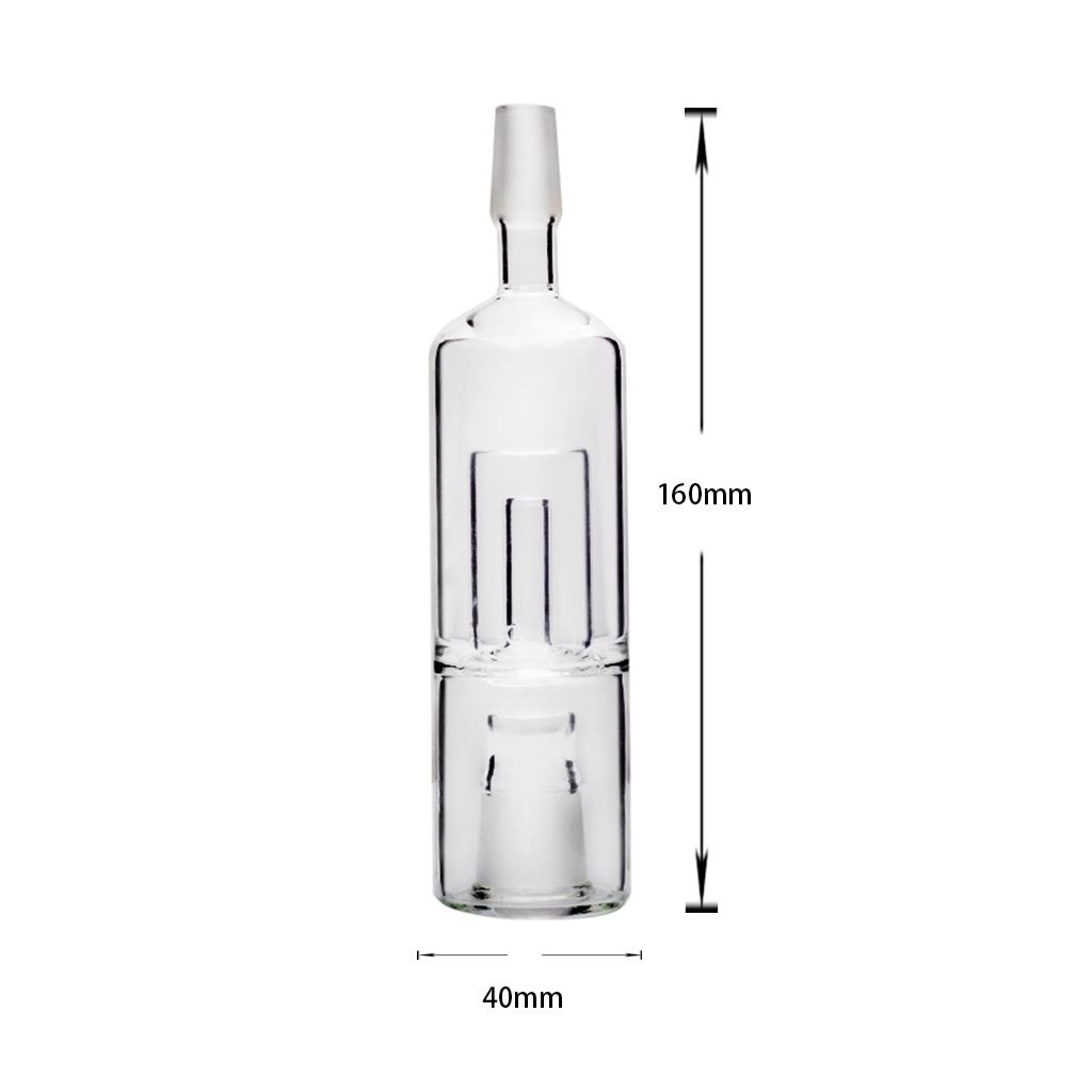 14mm männliches weibliches Borosilikatglas Blase hydratube Wasser Werkzeug für Vulkan Classic Digit Easy Ventil Hybrid Wasser Rohr Befestigung