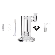 14mm 6 in 1 Mobius Matrix Perkolator FC UFO Glas Bubbler Wasserpfeife Bong Kit