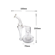 7,5“ 14mm Female Matrix Recycler Perc Glas Wasserpfeife Bong PERCOLATOR Seitenstück