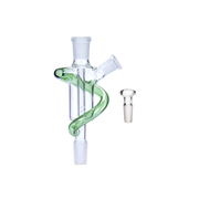 14 mm Premium-Twister-Glasstopfen-Set mit Aschefänger für getrocknete Kräuter, männlich/weiblich