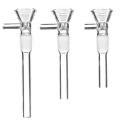 2PCS 2/2.5/3/3.5/4/5/6 Zoll 14mm männlich Glas Downstem mit Bowl Adapter Wasserpfeife Bong Zubehör