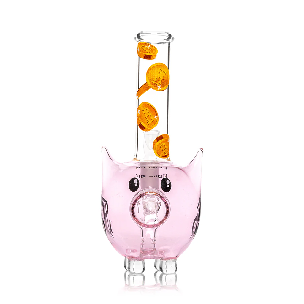 14 mm Piggy Money Wasserpfeife Glasbong