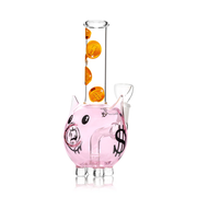 14 mm Piggy Money Wasserpfeife Glasbong