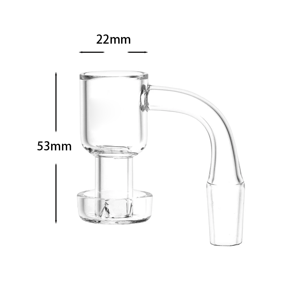 14 mm Stecker, 22 mm Durchmesser, 90-Grad-Winkel, Terp Slurper Quarz-Banger