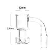 14 mm Stecker, 22 mm Durchmesser, 90-Grad-Winkel, Terp Slurper Quarz-Banger