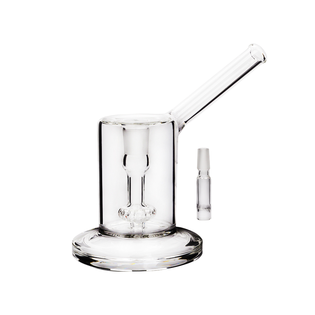 Tinymight 2 Tragbare Matrix-Wasserpfeife Glas-Bubbler-Bong mit Sockel WPA-Kit