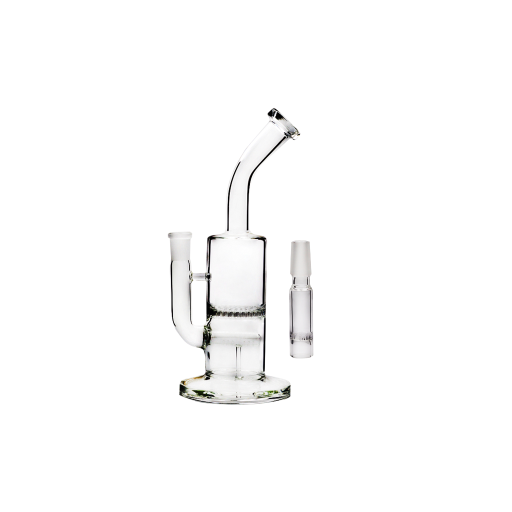 Tinymight 2 WPA Glasadapter Wasserpfeife mit gebogenem Hals Bong Waben-Perc-Kit