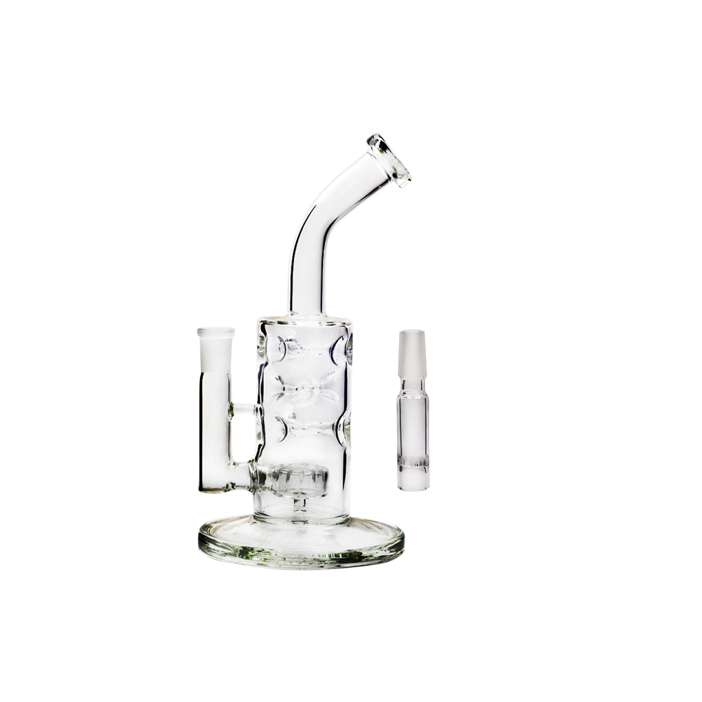 Tinymight 2 WPA Glasadapter Wasserpfeife mit gebogenem Hals Bong Waben-Perc-Kit