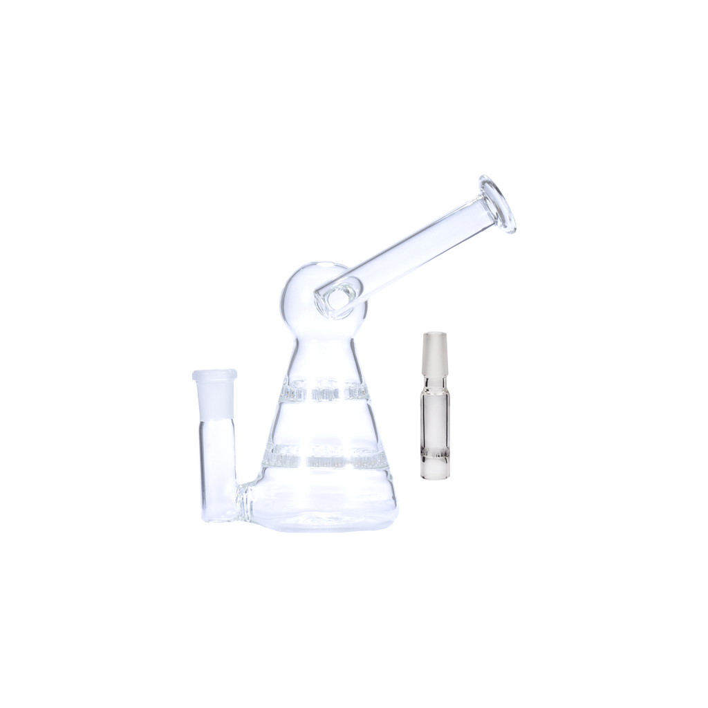 Tinymight UFO Dual Honeycomb Perc Wasserpfeife Bong mit WPA Glasadapter-Set