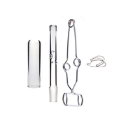14mm 18mm trockenes Kraut Vape Quarzglas Cap Stand Terpcicle Kit
