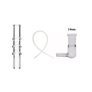 Universal 10mm 14mm 18mm männlich weiblich Ellenbogen 90 Grad abgewinkelt Glas Adapter Peitsche Schlauch Wasser Bong Rohr