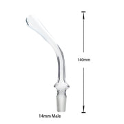 14mm 18mm Male Glas Mundstück für Bubbler Mega Globe Wasserpfeife Bong Dab Rigs